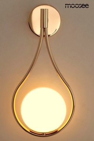 Moosee MOOSEE lampa ścienna ROMA złota