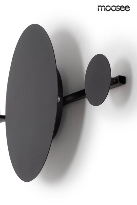 Moosee MOOSEE lampa ścienna SHADOW HANG z wieszakiem czarna