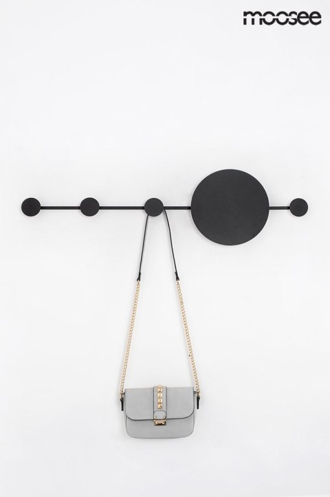 Moosee MOOSEE lampa ścienna SHADOW HANG z wieszakiem czarna
