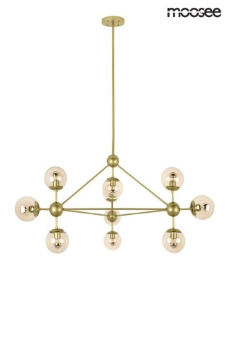 Moosee MOOSEE lampa wisząca ASTRIFERO 10 złota / bursztynowa