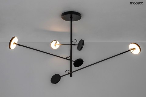 Moosee MOOSEE lampa wisząca BOBBIE 3 czarna
