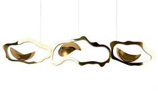 Moosee MOOSEE lampa wisząca CHAIN 210 złota