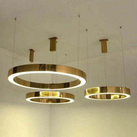 Moosee MOOSEE lampa wisząca RING 40 złota
