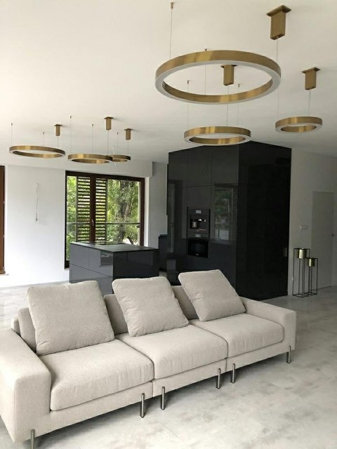 Moosee MOOSEE lampa wisząca RING 40 złota