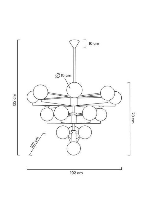 Moosee MOOSEE lampa wisząca SOLEI złota