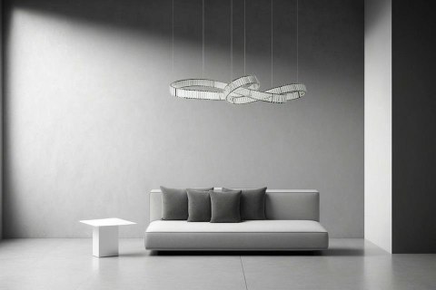 Moosee MOOSEE lampa wisząca WAVE 160B chrom