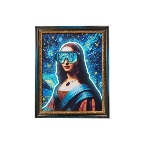 King Home Obraz NEON LISA 80x100 cm