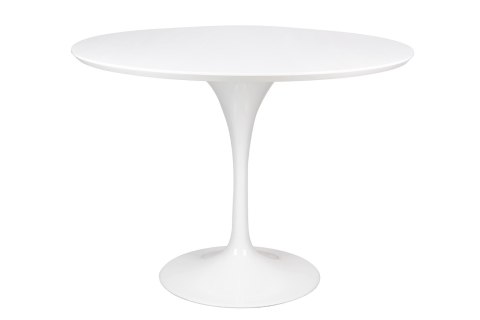 King Home Stół TULIP PREMIUM 100 biały - MDF, metal