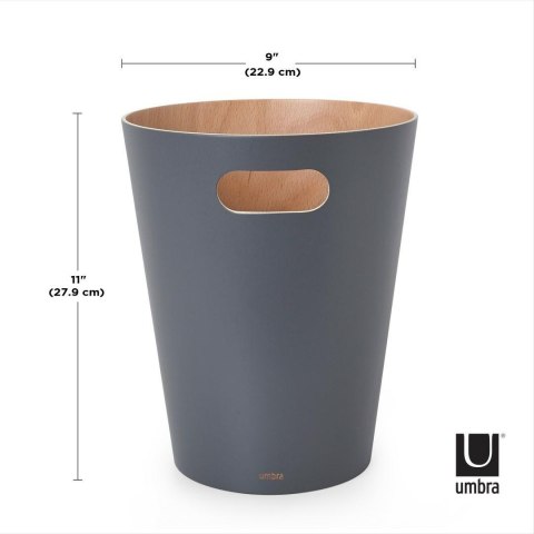 Umbra UMBRA kosz na śmieci WOODROW - charcoal