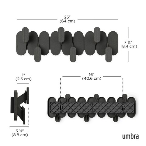 Umbra UMBRA wieszak na ubrania TEMPO 6 czarny