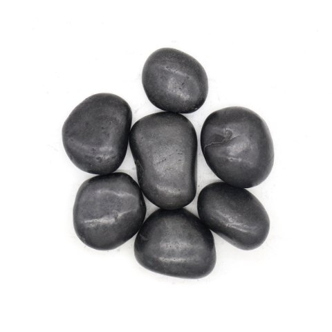 King Home Kamień OTOCZAK 3-5 cm 2 kg polerowany czarny