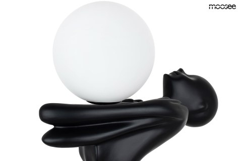 Moosee MOOSEE lampa podłogowa HUMAN MOON - włókno szklane, szkło