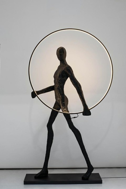 Moosee MOOSEE lampa podłogowa HUMAN ROUND włókno szklane