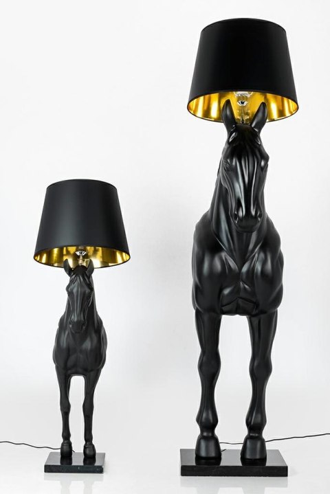 Moosee MOOSEE lampa podłogowa KOŃ HORSE STAND S czarna - włókno szklane