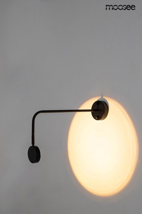 Moosee MOOSEE lampa ścienna AXEL czarna