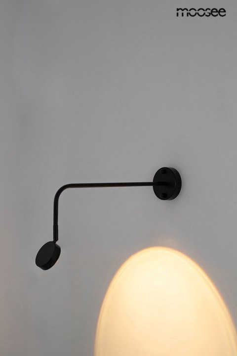 Moosee MOOSEE lampa ścienna AXEL czarna