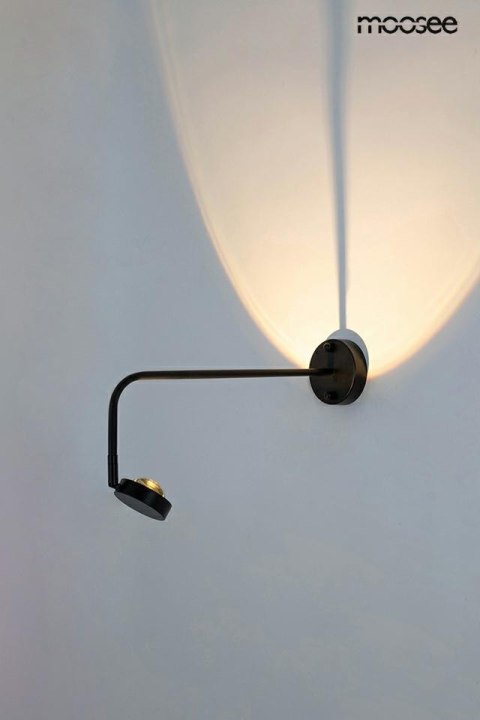 Moosee MOOSEE lampa ścienna AXEL czarna