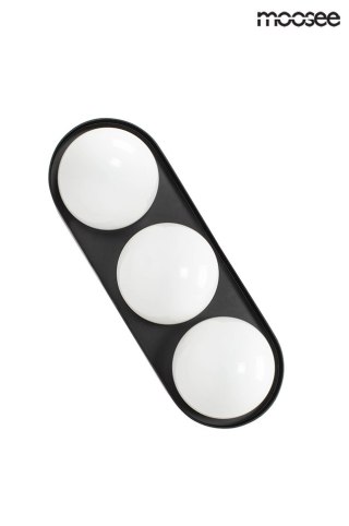 Moosee MOOSEE lampa ścienna DROPS 3 czarna
