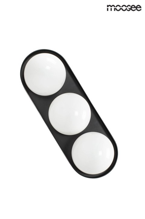 Moosee MOOSEE lampa ścienna DROPS 3 czarna