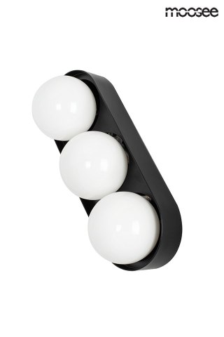 Moosee MOOSEE lampa ścienna DROPS 3 czarna