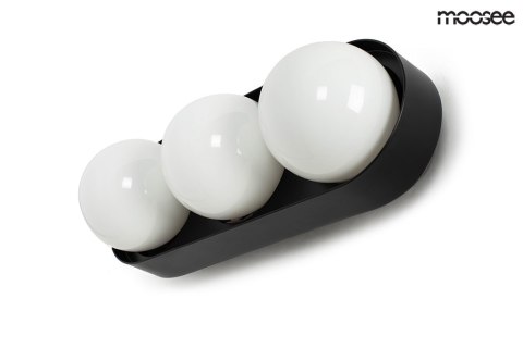 Moosee MOOSEE lampa ścienna DROPS 3 czarna