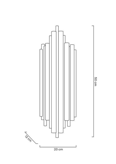Moosee MOOSEE lampa ścienna HARMONIC złota