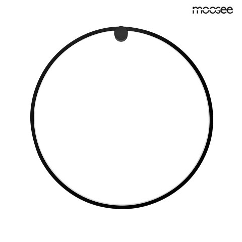 Moosee MOOSEE lampa ścienna HOOP 60 czarna