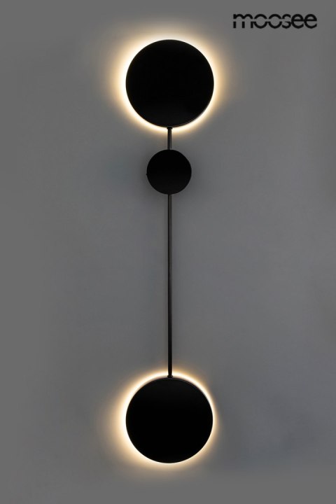 Moosee MOOSEE lampa ścienna SHADOW 2 czarna