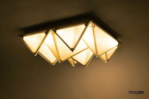Moosee MOOSEE lampa sufitowa / plafon PYRAMIDS złota