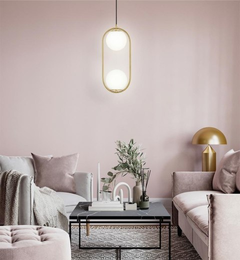 Moosee MOOSEE lampa wisząca AURELIA TWIN złota