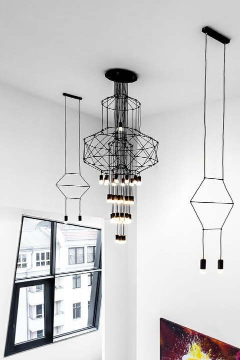 Moosee MOOSEE lampa wisząca FLUSSO 43 czarna