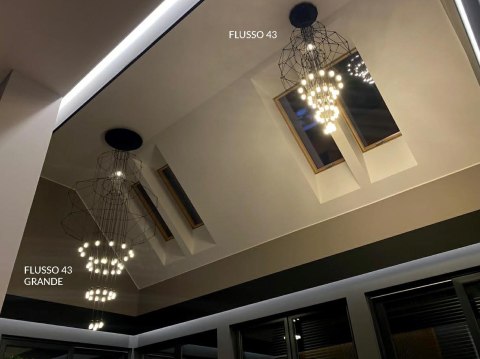 Moosee MOOSEE lampa wisząca FLUSSO 43 czarna