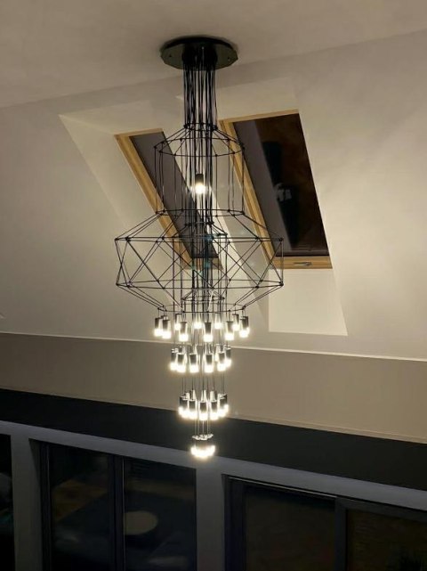 Moosee MOOSEE lampa wisząca FLUSSO 43 czarna