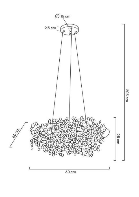 Moosee MOOSEE lampa wisząca MONETE 60 złota