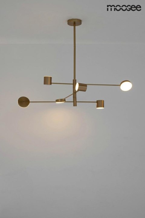 Moosee MOOSEE lampa wisząca PIAZETTA złota