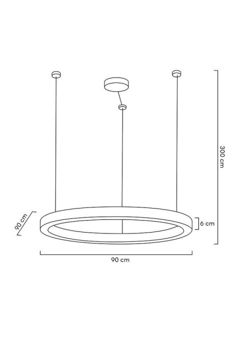 Moosee MOOSEE lampa wisząca RING LUXURY 90 złota