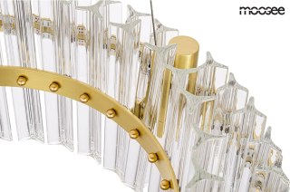 Moosee MOOSEE lampa wisząca SATURNUS 47 DUO złota - LED, kryształ, stal szczotkowana