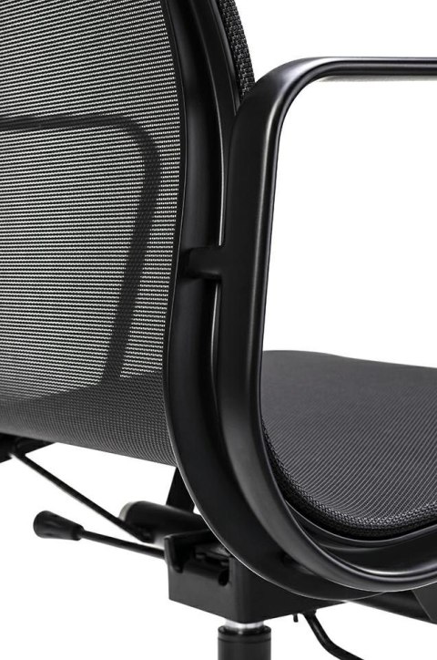 King Home Fotel biurowy AERON PREMIUM czarny - siatka, aluminium