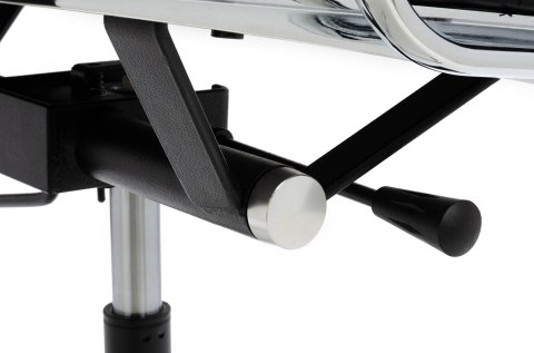 King Home Fotel biurowy AERON PRESTIGE PLUS chrom - skóra naturalna, aluminium