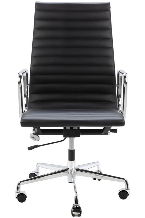 King Home Fotel biurowy AERON PRESTIGE PLUS chrom - skóra naturalna, aluminium
