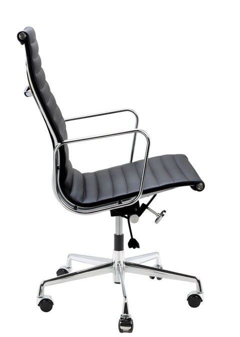 King Home Fotel biurowy AERON PRESTIGE PLUS chrom - skóra naturalna, aluminium