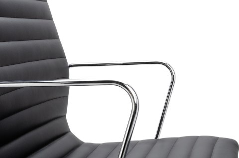 King Home Fotel biurowy AERON PRESTIGE PLUS chrom - skóra naturalna, aluminium
