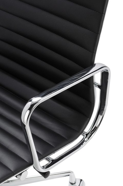 King Home Fotel biurowy AERON PRESTIGE PLUS chrom - skóra naturalna, aluminium
