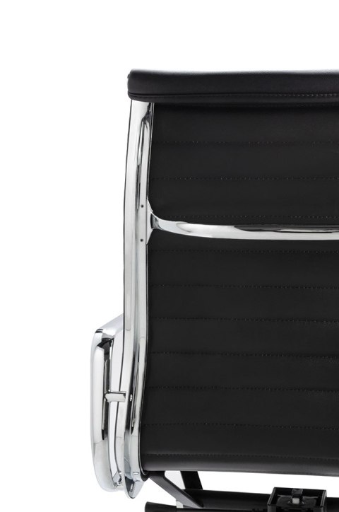 King Home Fotel biurowy AERON PRESTIGE PLUS chrom - skóra naturalna, aluminium