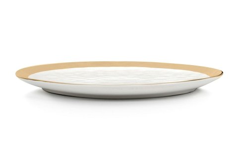 Kare Design KARE talerz BELL 31 cm biało-złoty