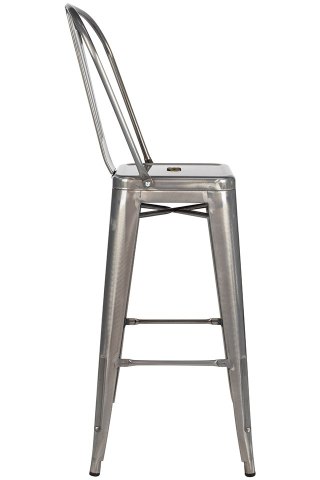 King Home Krzesło barowe TOWER BIG BACK 76 (Paris) metal