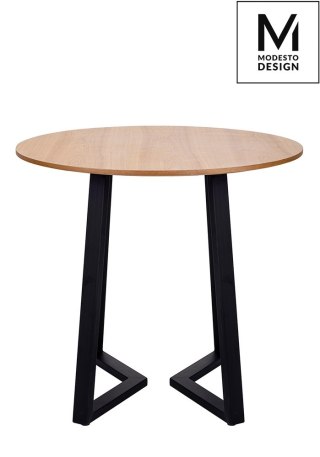 Modesto Design MODESTO stół TAVOLO FI 80 dąb - blat MDF, podstawa metalowa
