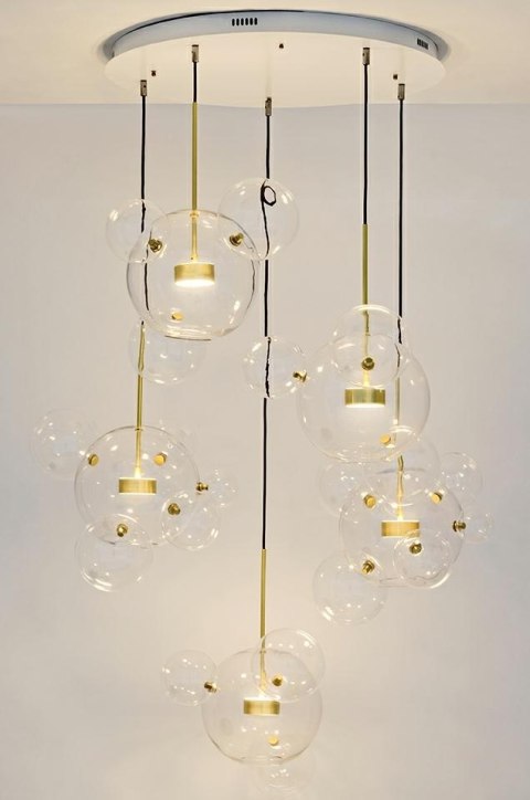 Moosee MOOSEE Lampa wisząca CAPRI DISC 5 złota