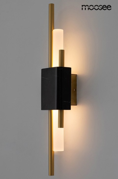 Moosee MOOSEE lampa ścienna EVANS czarna / złota