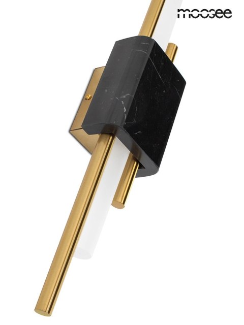 Moosee MOOSEE lampa ścienna EVANS czarna / złota